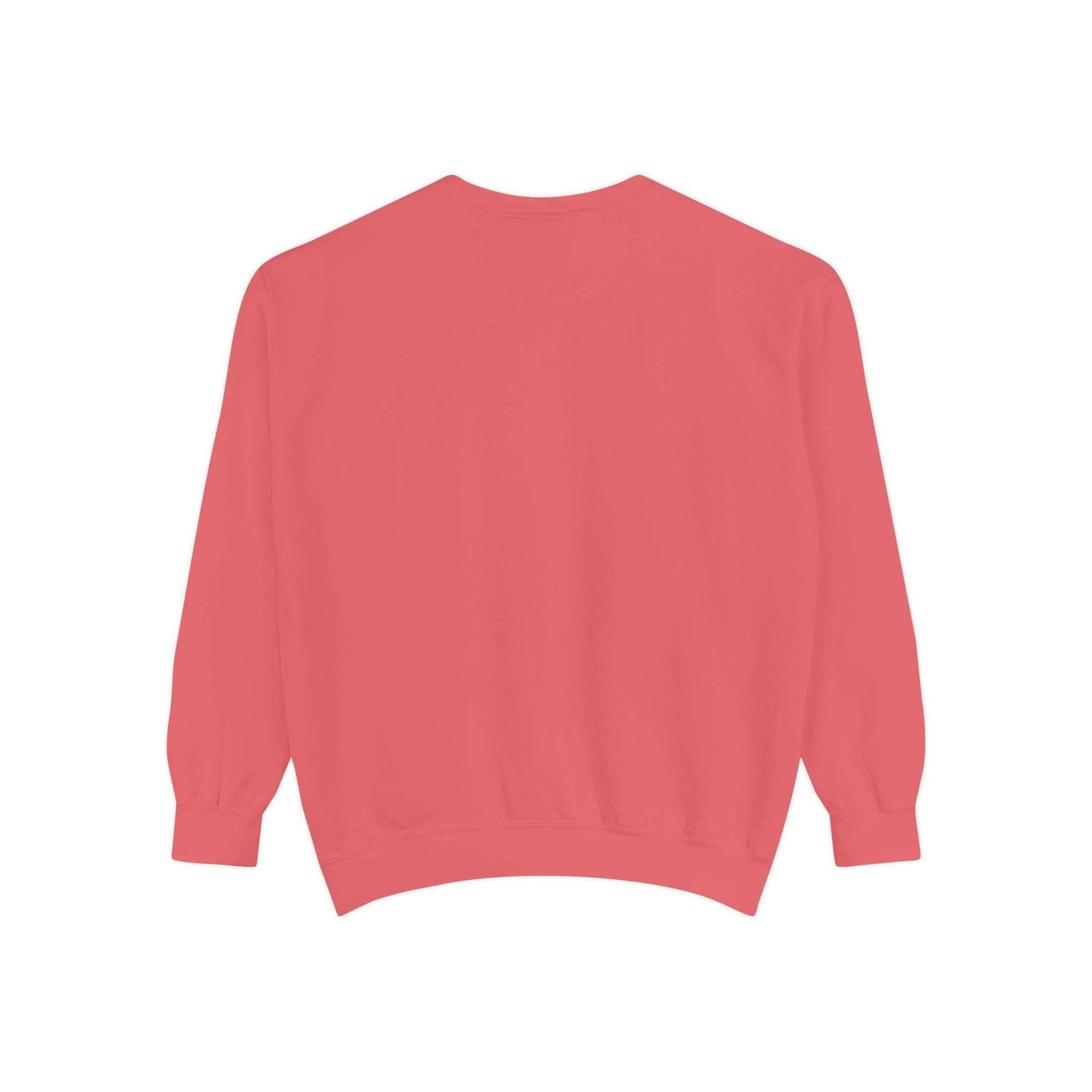 Pepper-colored sweatshirt with a preppy design, ideal for Christmas gifts, from Printify, available in sizes S, M, L.