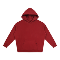 Oversize fleeced hoodie unisex heavyweight streetwear pullover with drop shoulders and adjustable hood