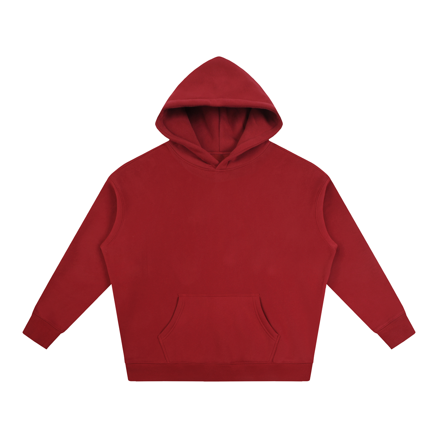 Oversize fleeced hoodie unisex heavyweight streetwear pullover with drop shoulders and adjustable hood