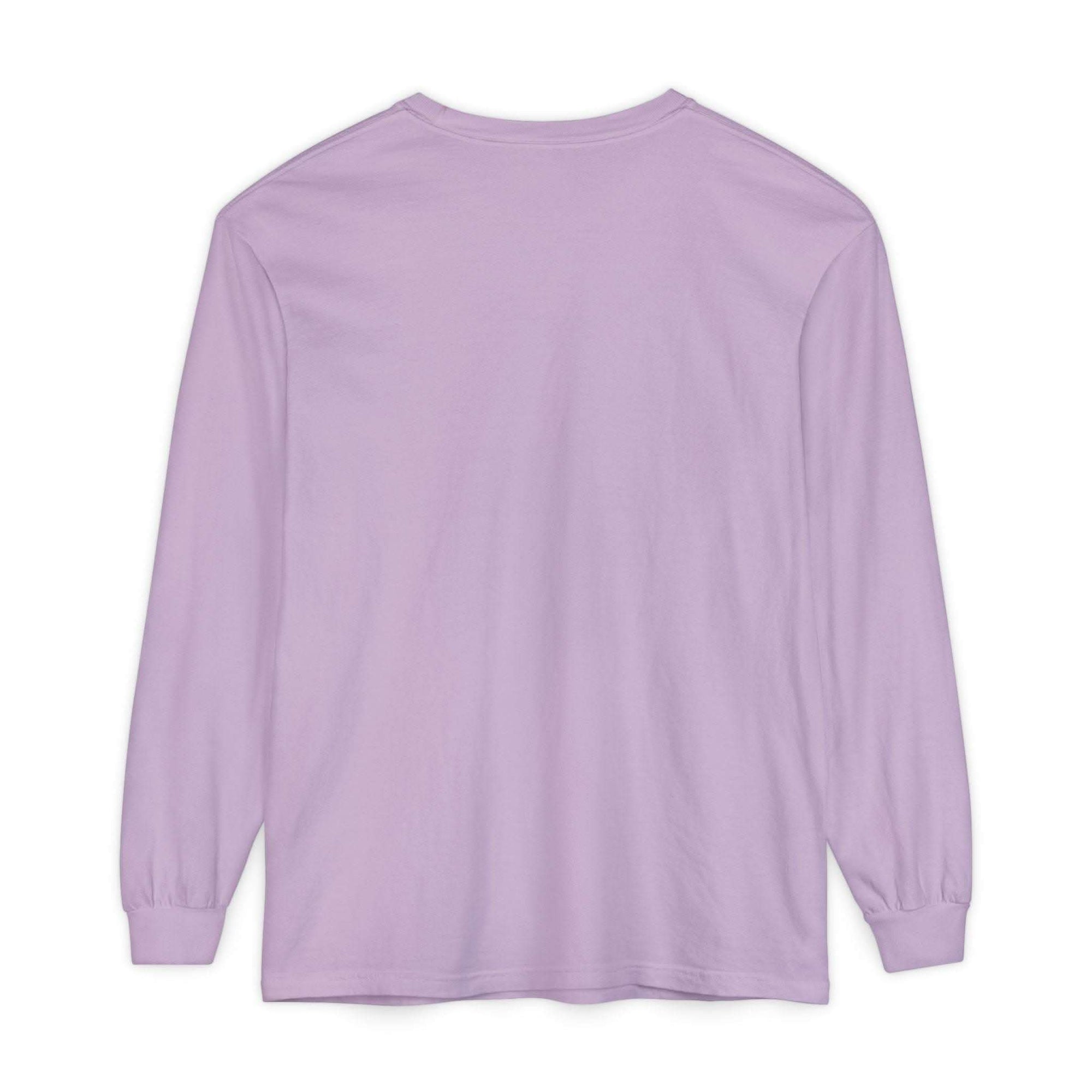 Preppy pink watercolor nutcracker Christmas long sleeve t-shirt back view