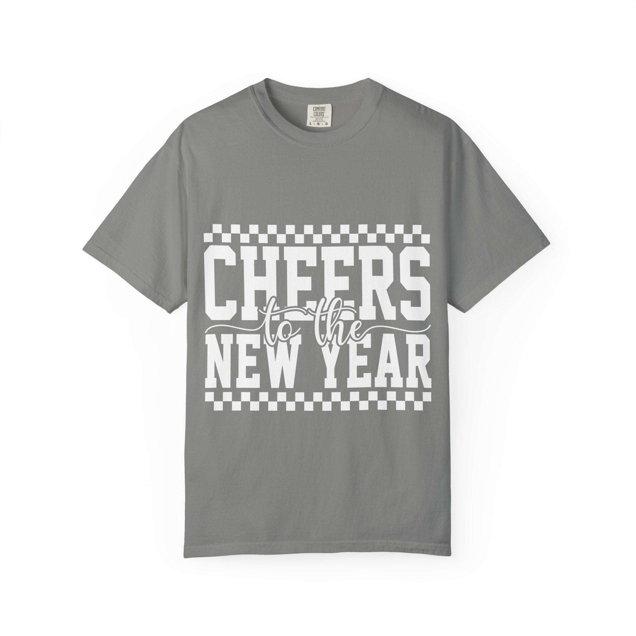 Cheers for the New Year T-Shirt relaxed fit vintage style garment-dyed comfy tee