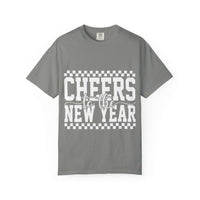 Cheers for the New Year T-Shirt relaxed fit vintage style garment-dyed comfy tee
