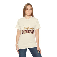 Christmas Crew Faux Glitter Tee
