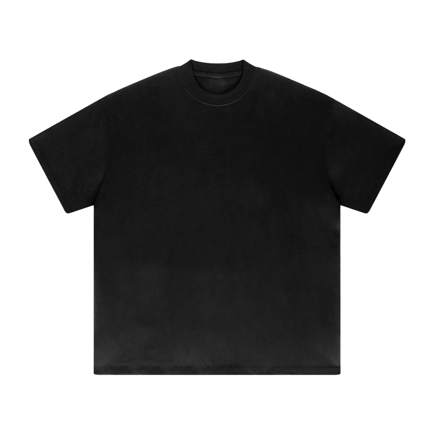 Unisex heavyweight drop shoulder t-shirt in 100% cotton with short sleeves and round neck