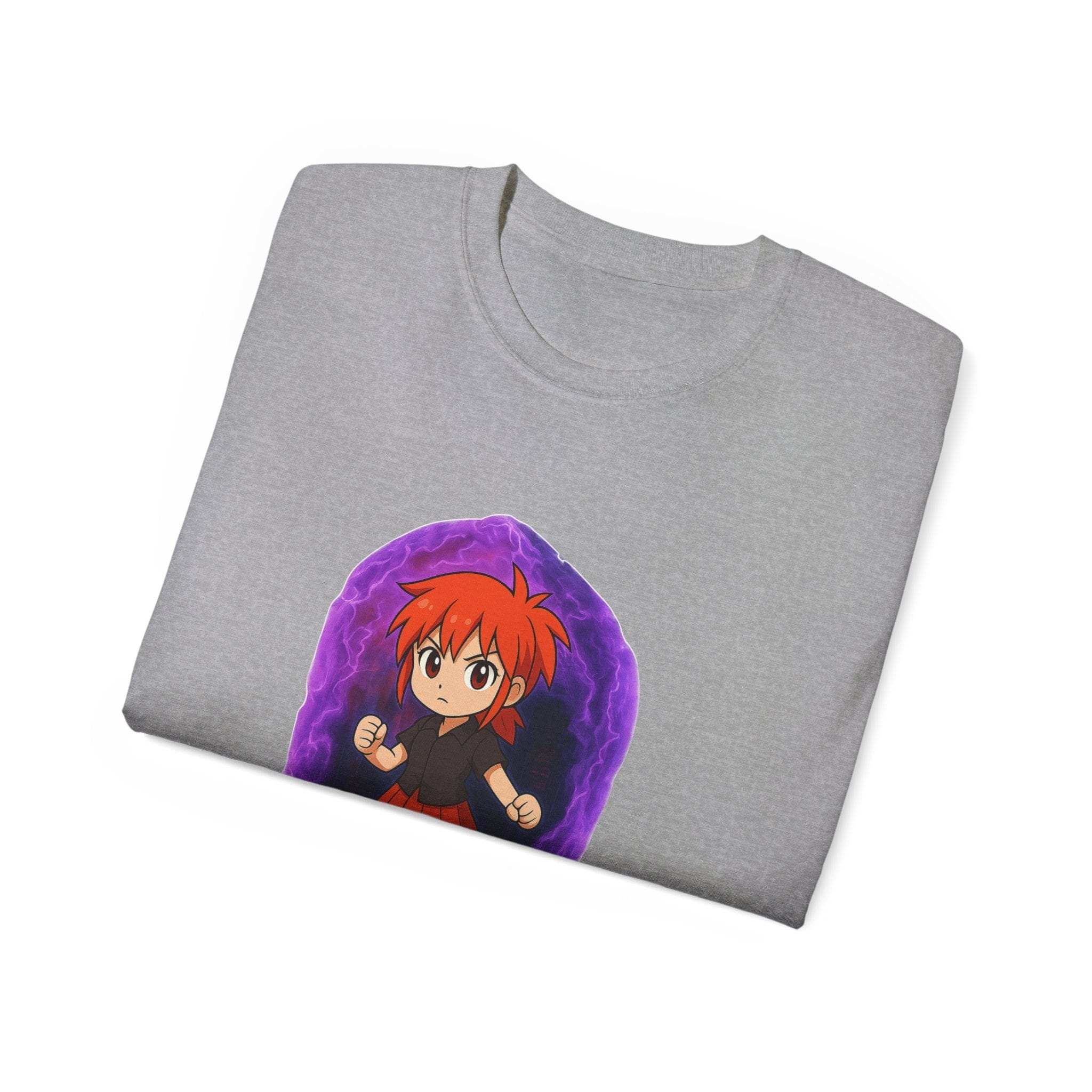 Anime Purple Power Girl Unisex T-shirt