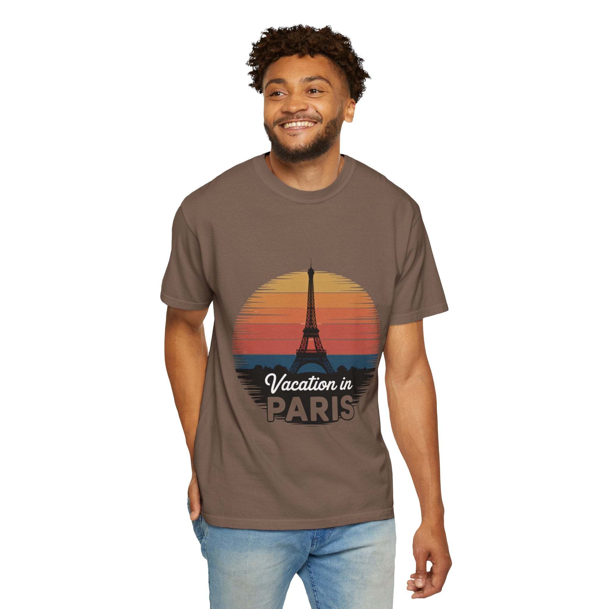 Garment-Dyed T-shirt Vacation in Paris Travel