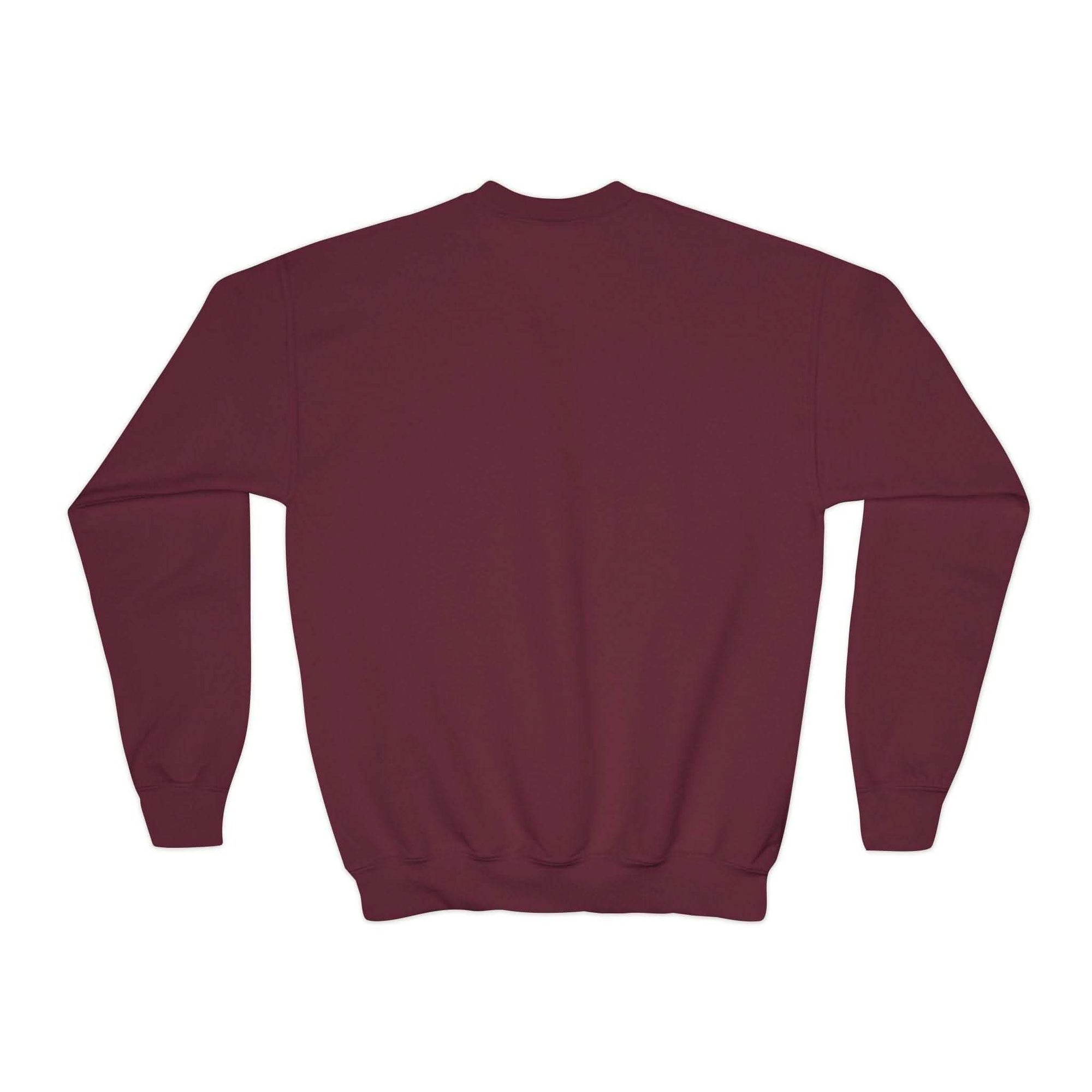 Maroon sweatshirt on a white background