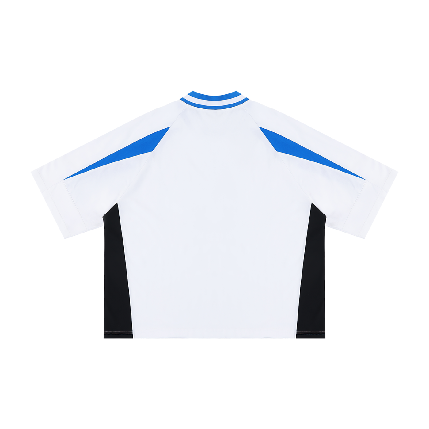 Unisex Oversized Color Block V-Neck T-Shirt | Heavyweight Streetwear Raglan Tee