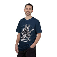 Heavy Metal German Shepherd graphic on soft, faded heavyweight cotton t-shirt with relaxed fit and garment-dyed finish