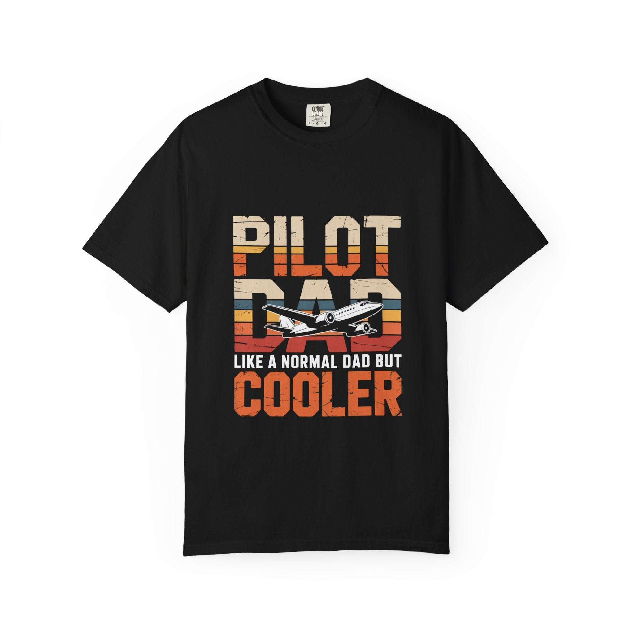 Pilot Dad Like a Normal Dad But Cooler T-shirt in vintage style on soft cotton fabric