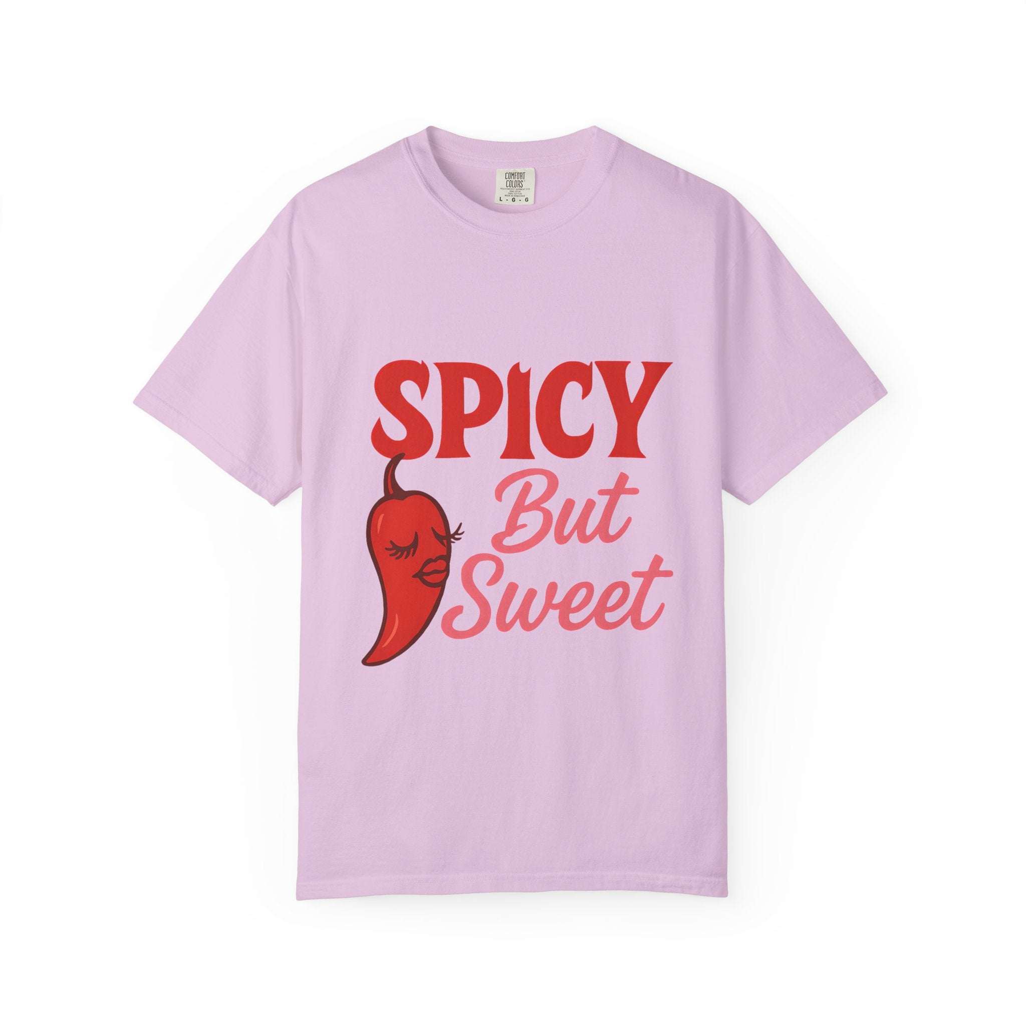 Spicy But Sweet T-shirt | Funny Unisex Garment-Dyed Tee for Foodies