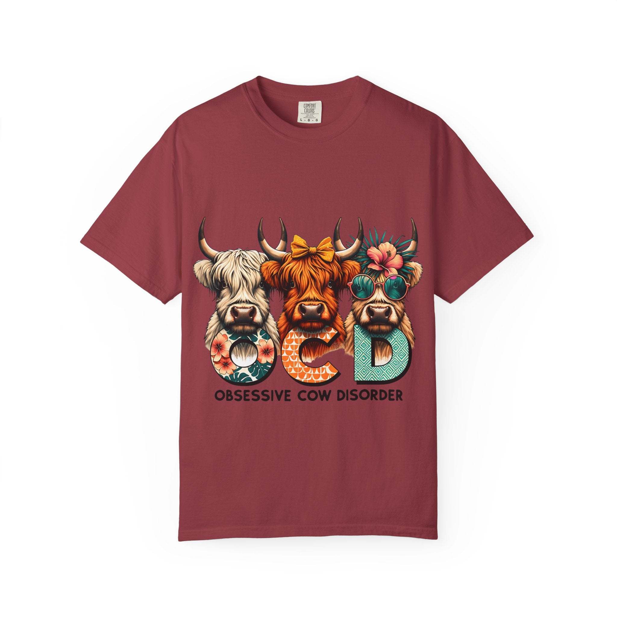 Funny OCD Obsessive Cow Disorder T-shirt