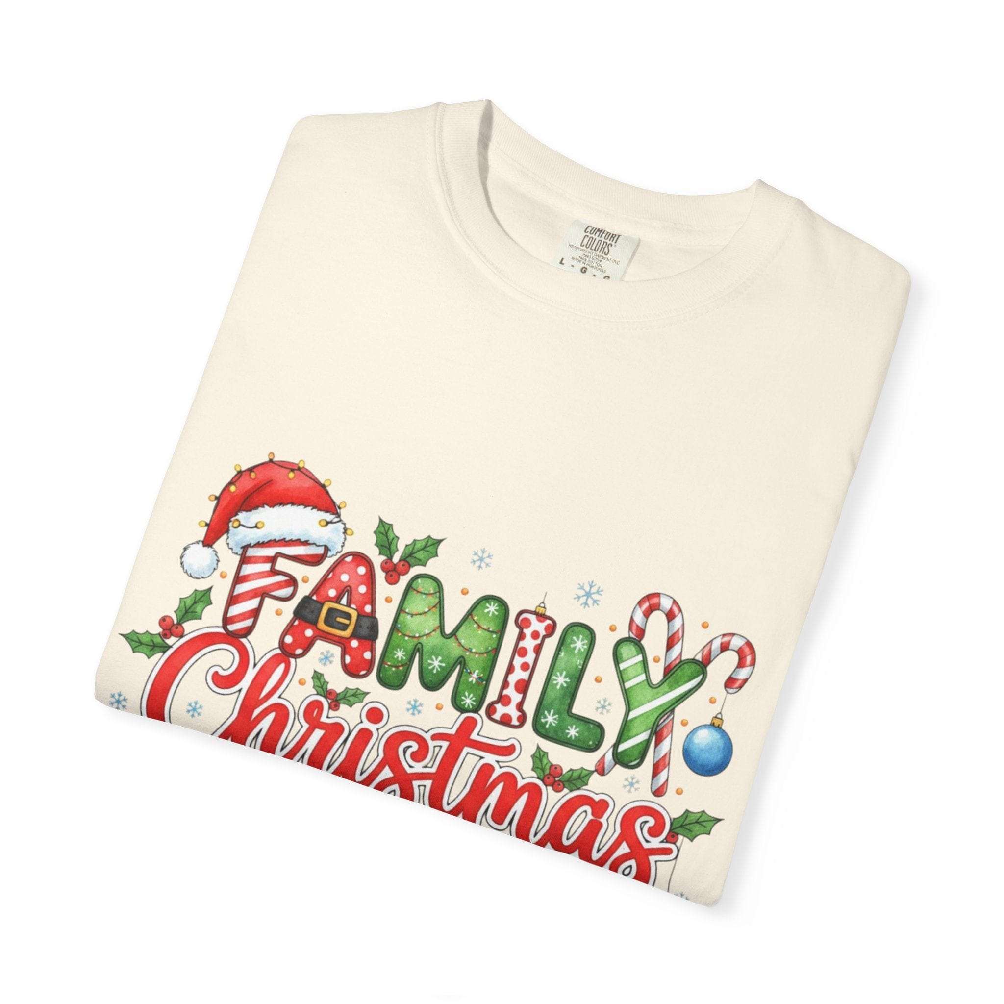 Garment-Dyed T-shirt - Family Christmas 2025