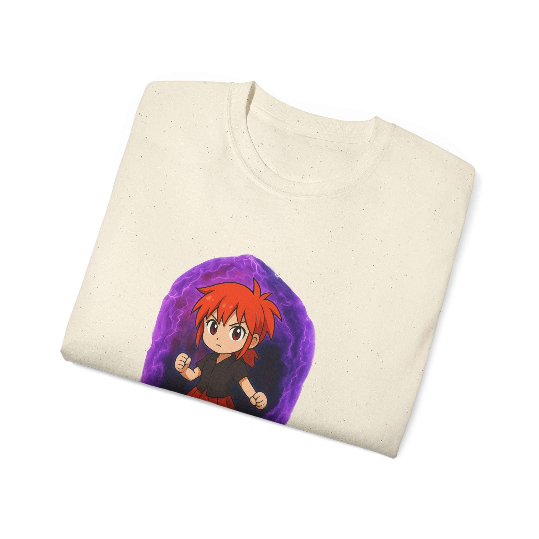 Anime Purple Power Girl Unisex T-shirt