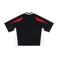 Unisex Oversized Color Block V-Neck T-Shirt | Heavyweight Streetwear Raglan Tee