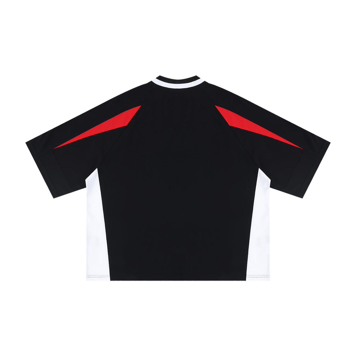 Unisex Oversized Color Block V-Neck T-Shirt | Heavyweight Streetwear Raglan Tee