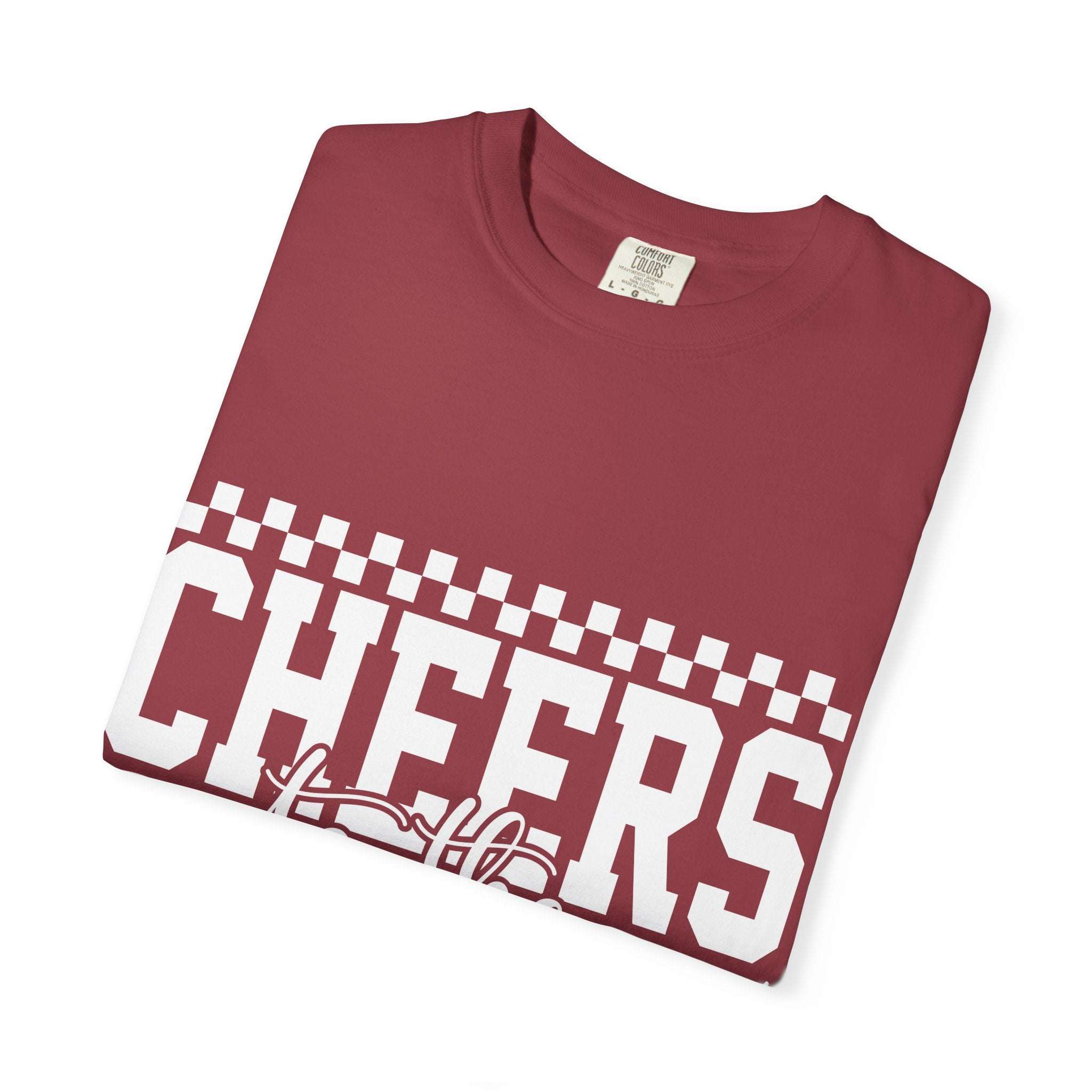 Cheers for the New Year T-Shirt with vintage garment-dyed look and relaxed fit for casual celebrations and cozy winter wear