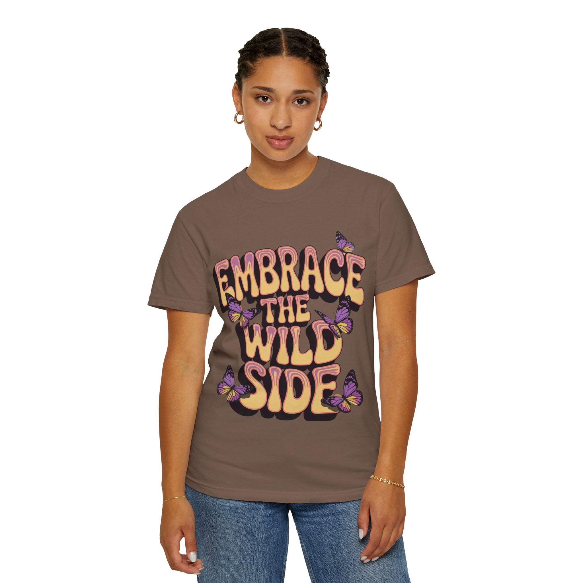 Garment-Dyed T-shirt - Embrace the Wild Side Print