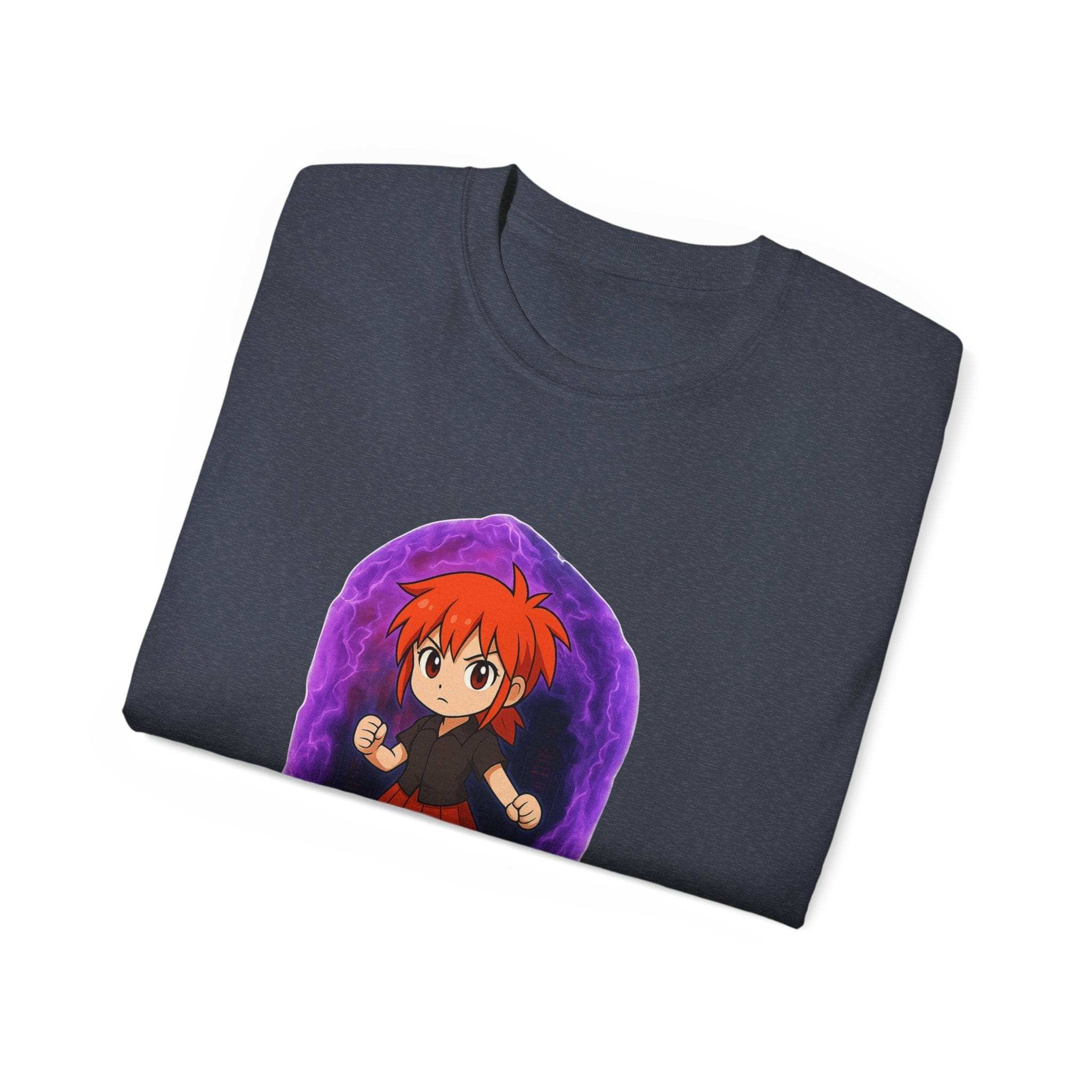 Anime Purple Power Girl Unisex T-shirt