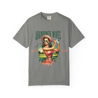 Vintage unisex T-shirt with Abandoned Wives Golf Club graphic and humorous design