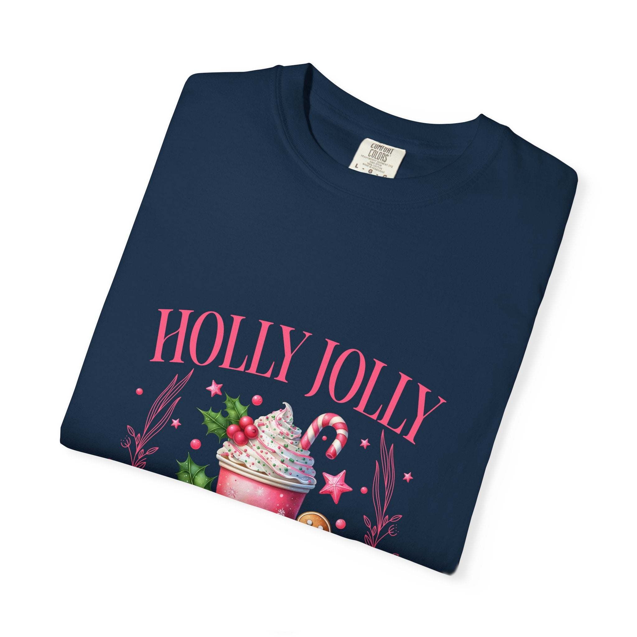 Holly Jolly Christmas Club Garment-Dyed Unisex T-Shirt