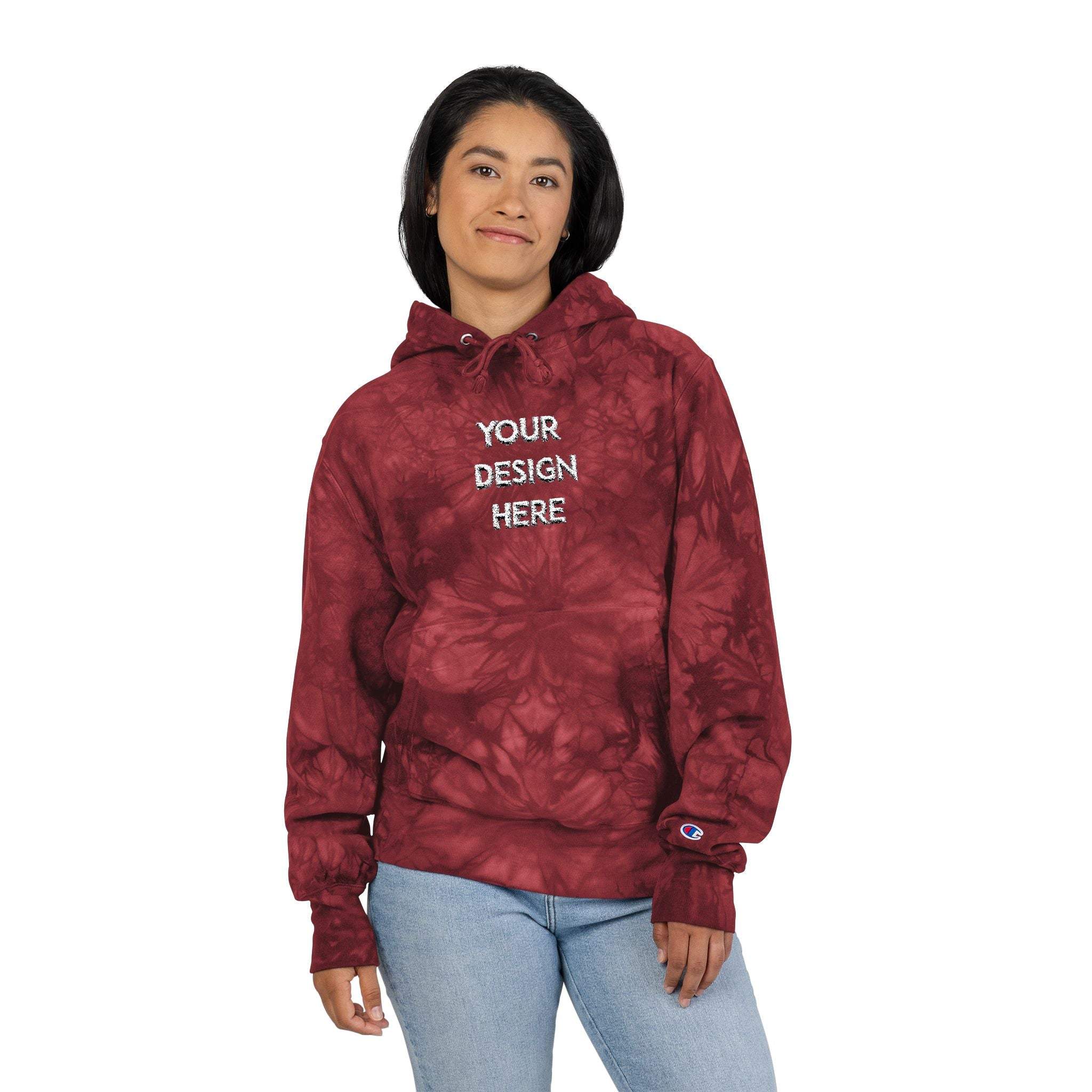 Custom Embroidered Tie-Dye Hoodie