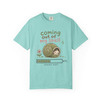 T-Shirt — "Coming Out of My Shell" Cute Snail Graphic Tee