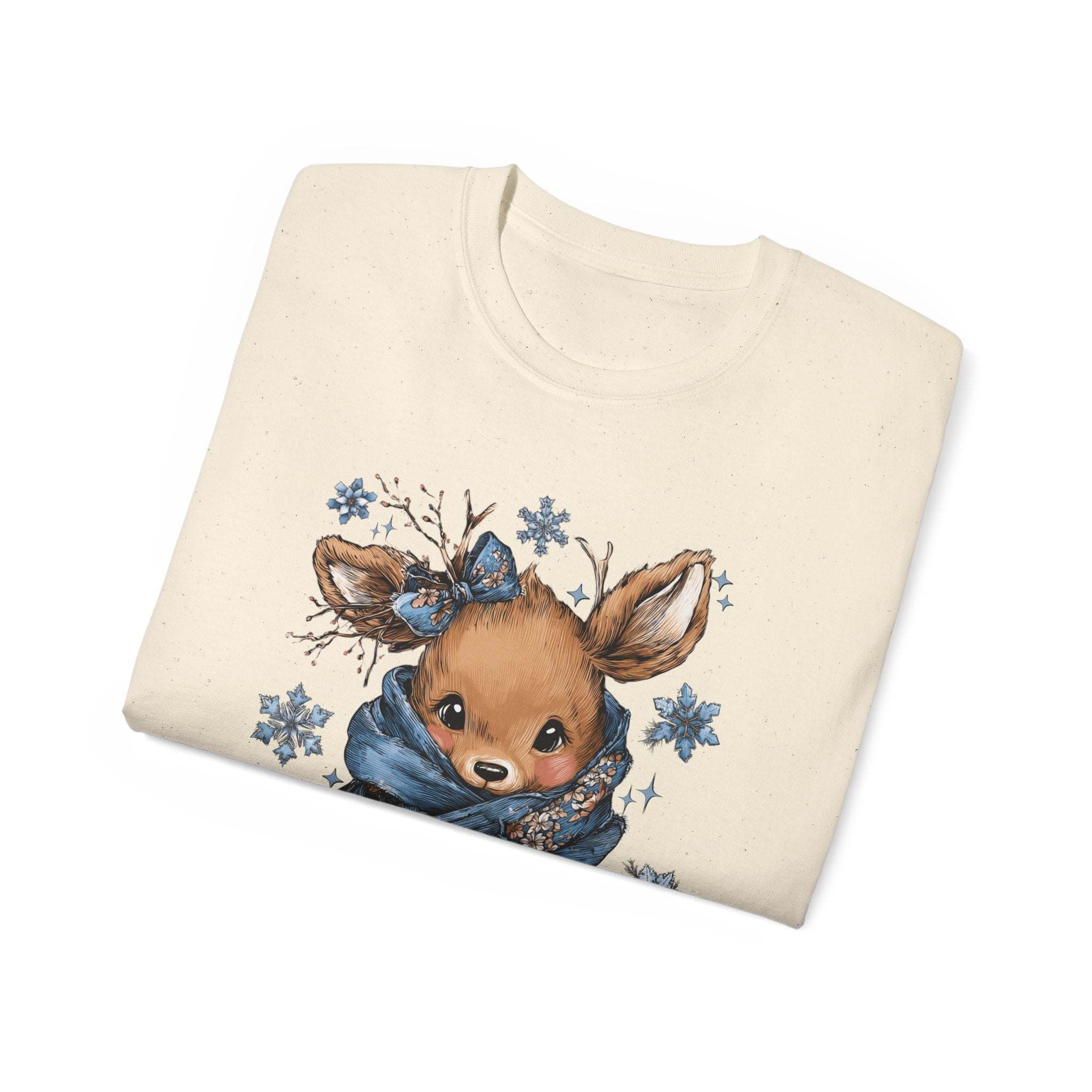 Retro Patchwork Reindeer Tee