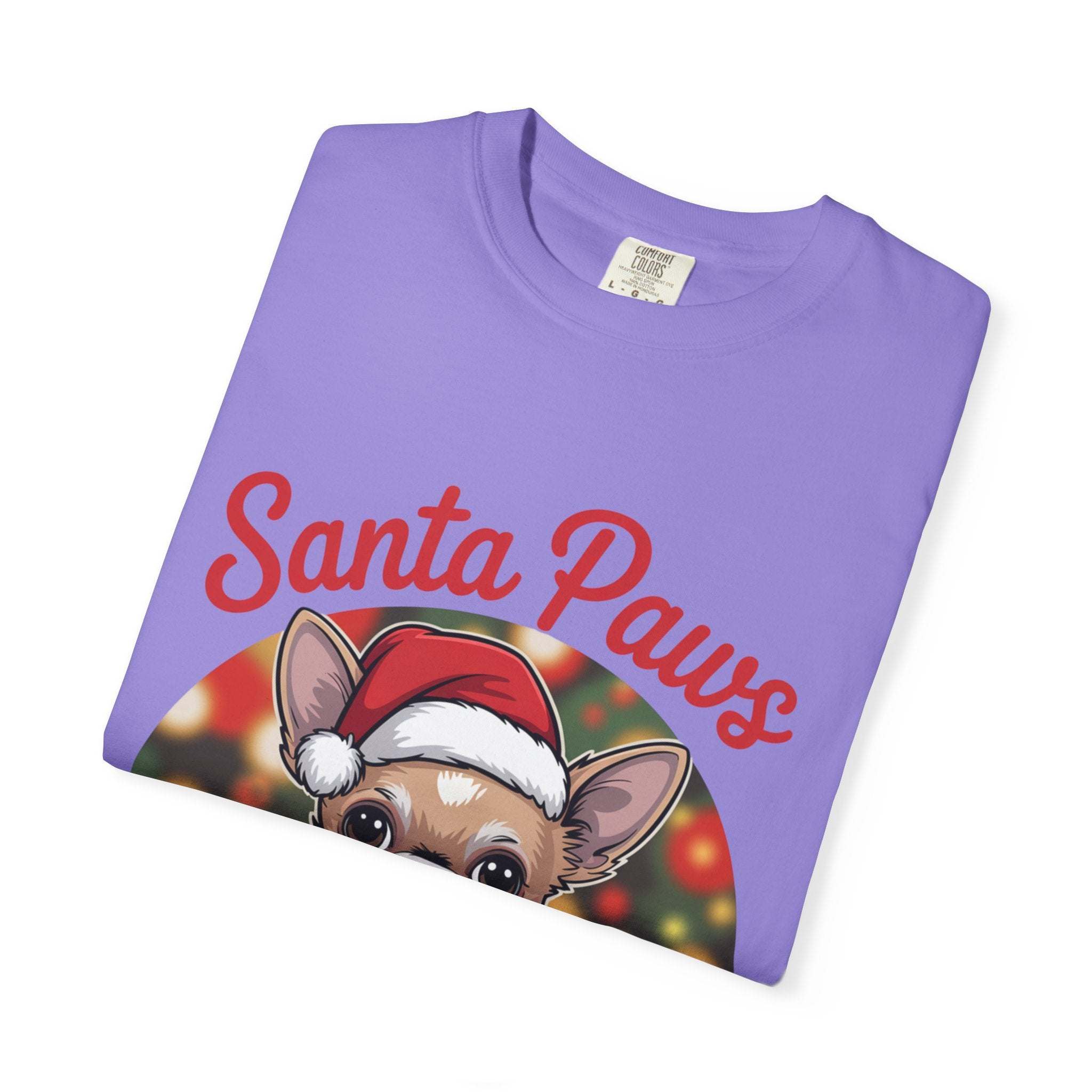 Chihuahua Santa Paws T-Shirt - Festive Holiday Dog Lover Tee