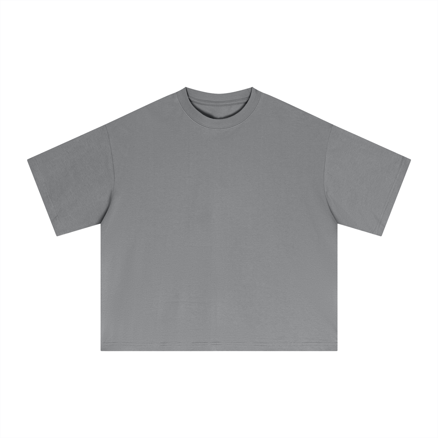 Gray t-shirt on a white background