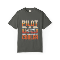 Pilot Dad Like a Normal Dad But Cooler T-shirt in vintage style on relaxed cotton fabric