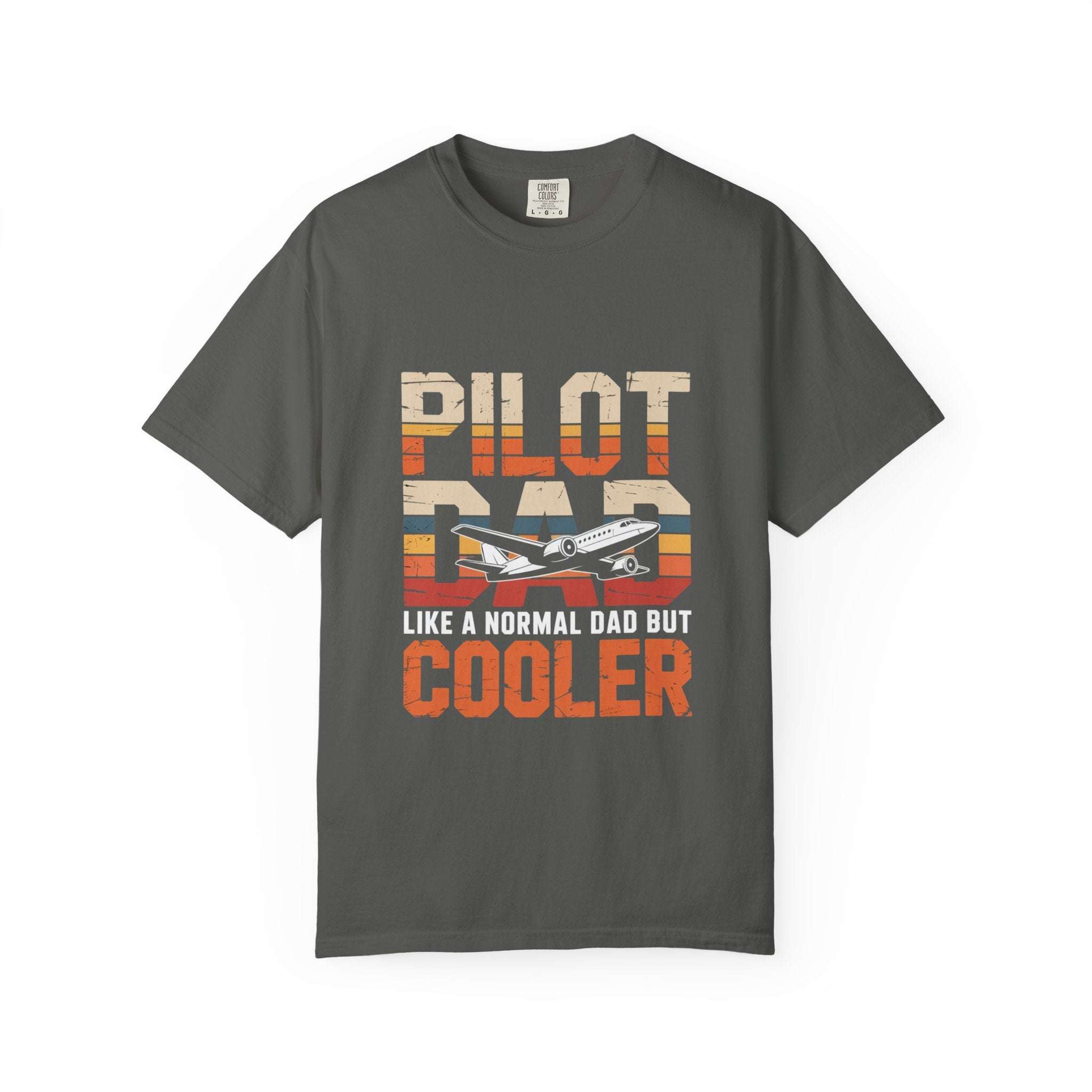 Pilot Dad Like a Normal Dad But Cooler T-shirt in vintage style on relaxed cotton fabric