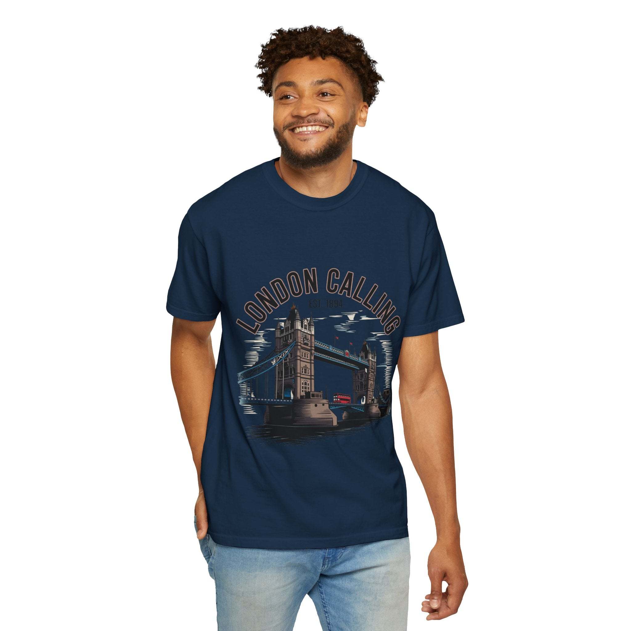 London Calling Travel T-Shirt - Unisex Garment-Dyed