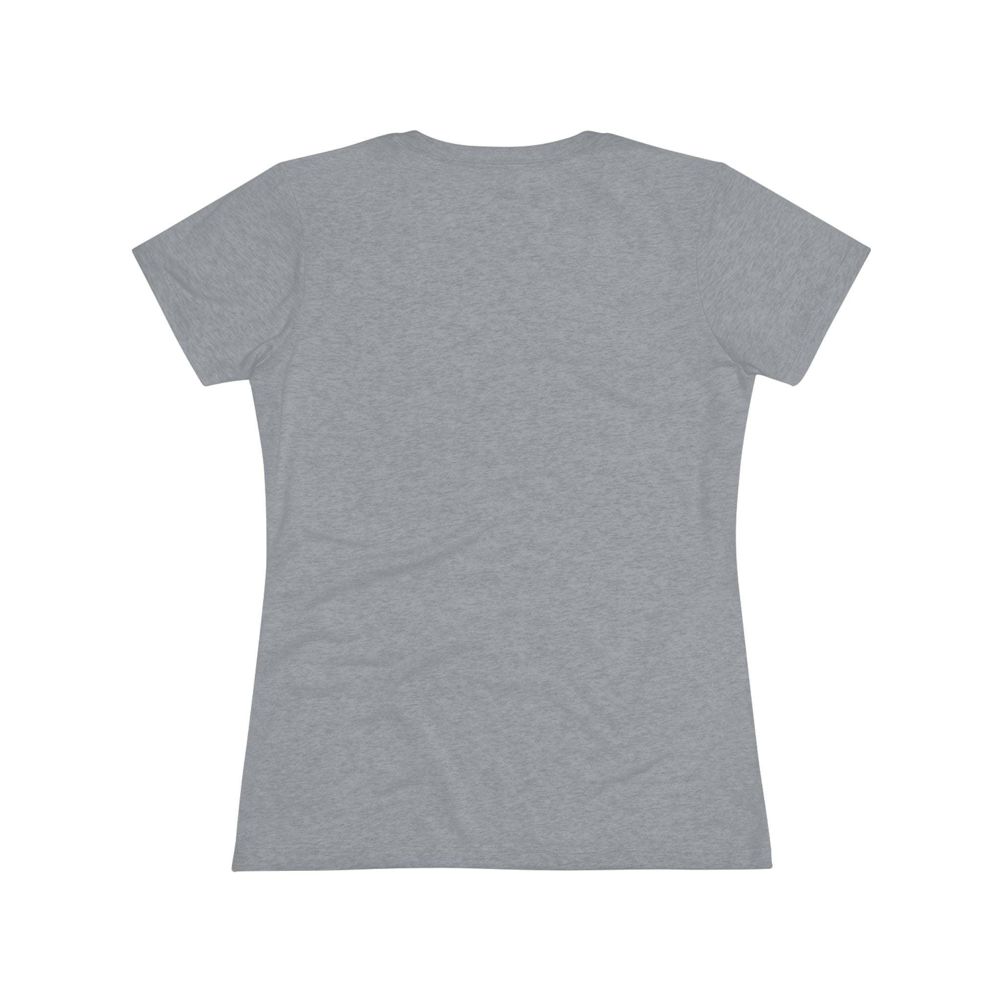 Women T-shirt with festive Mimi Claus design and Santa hat in soft triblend fabric for Christmas holiday
