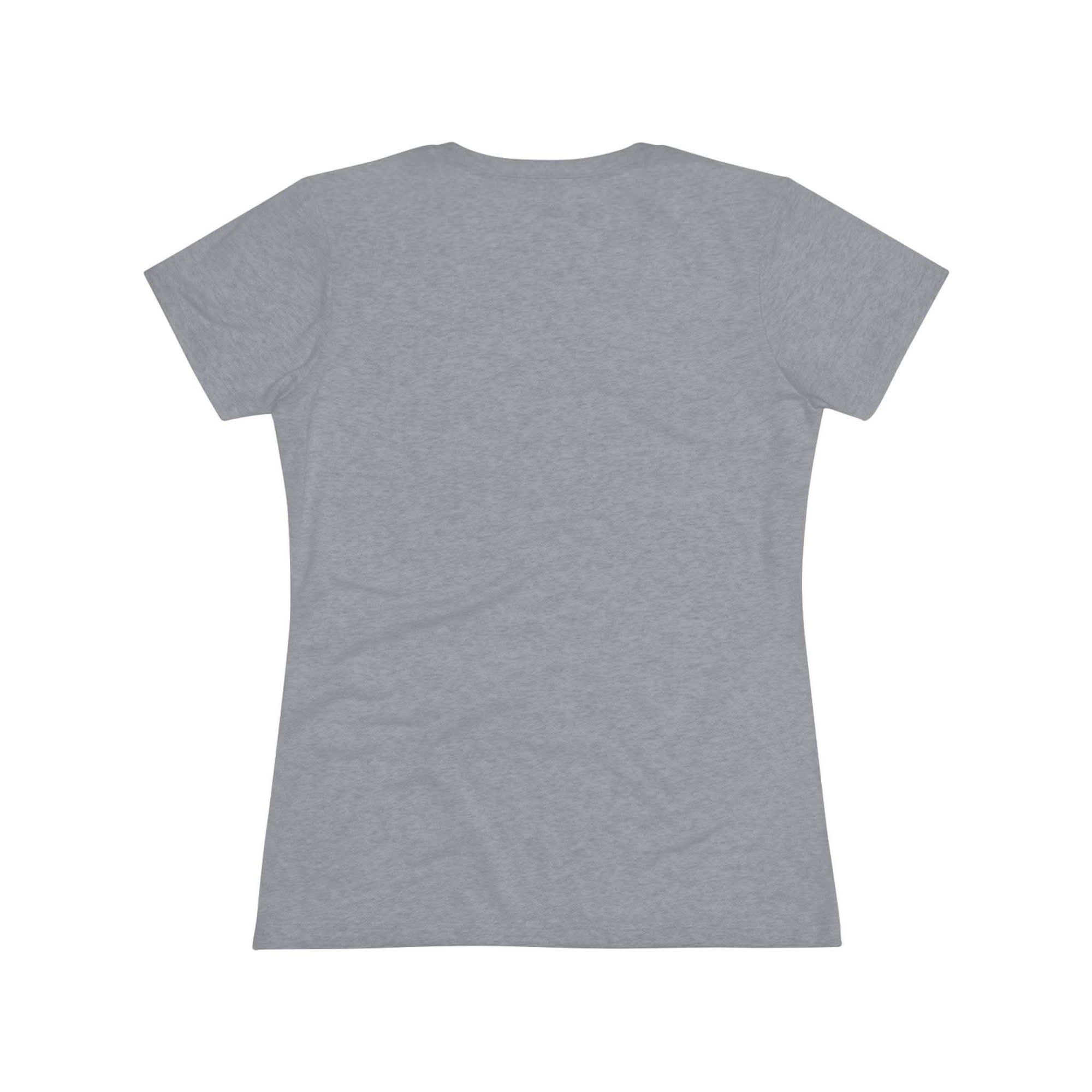 Women T-shirt with festive Mimi Claus design and Santa hat in soft triblend fabric for Christmas holiday