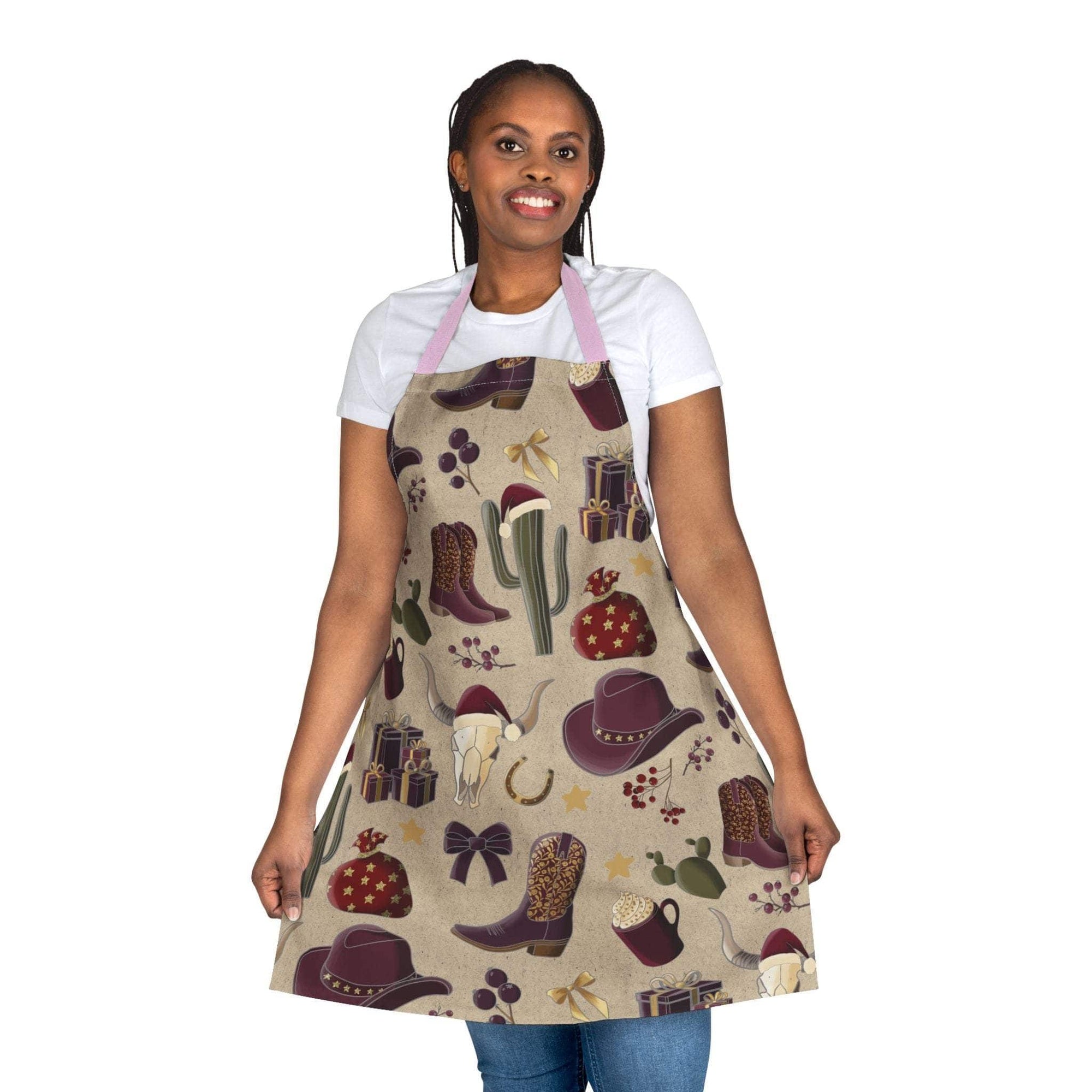 Cowboy Christmas apron