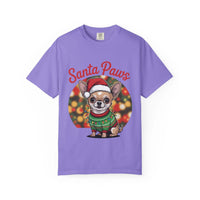 Bay Chihuahua Santa Paws T-Shirt from Printify, festive holiday pet apparel for dog lovers
