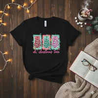 Oh Christmas Tree T-shirt with festive Christmas tree design and classic preppy style