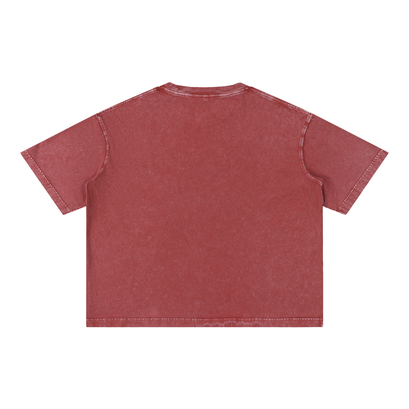 Mineral Wash Boxy Cotton T-Shirt | Oversized Drop Shoulder Crop Tee