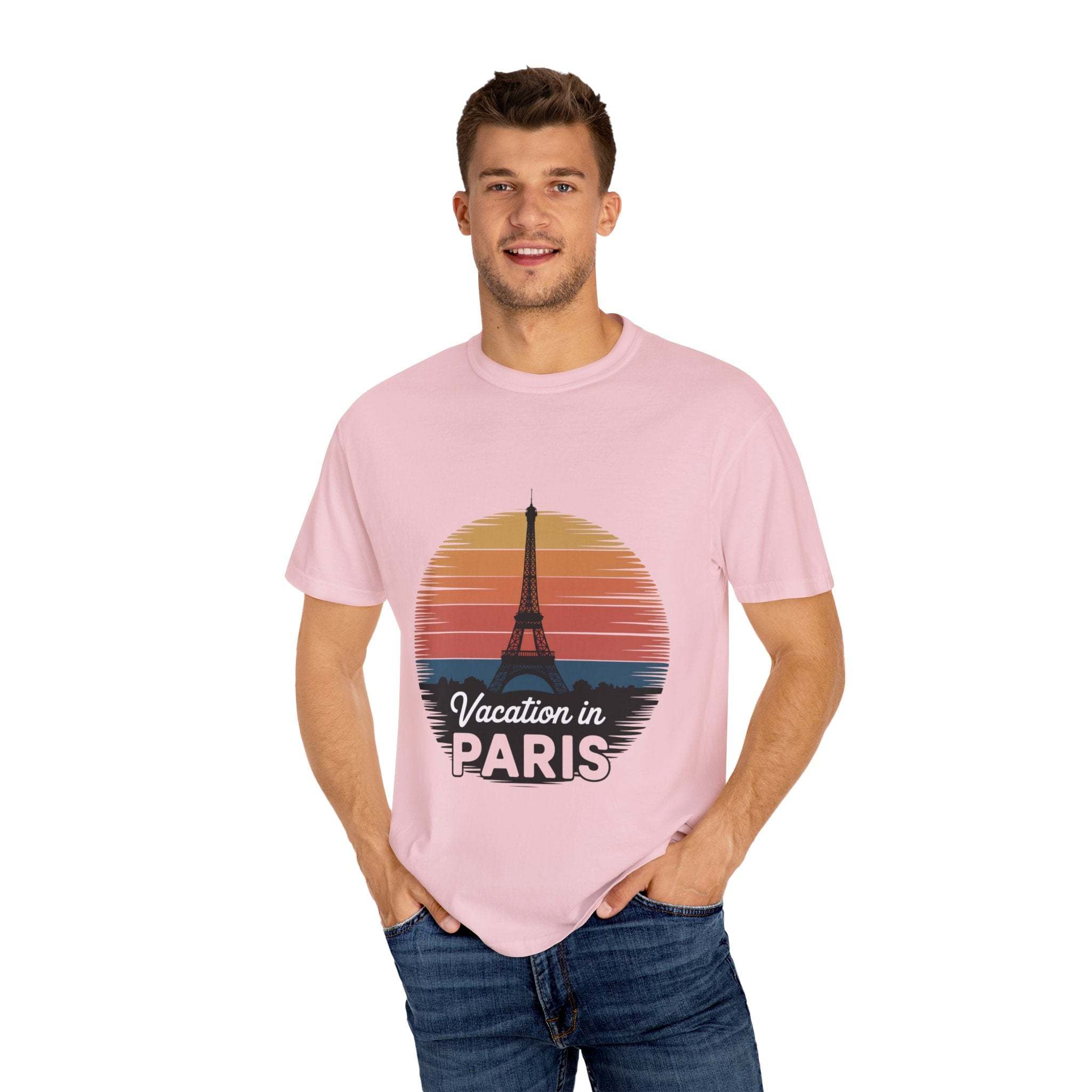 Garment-Dyed T-shirt Vacation in Paris Travel