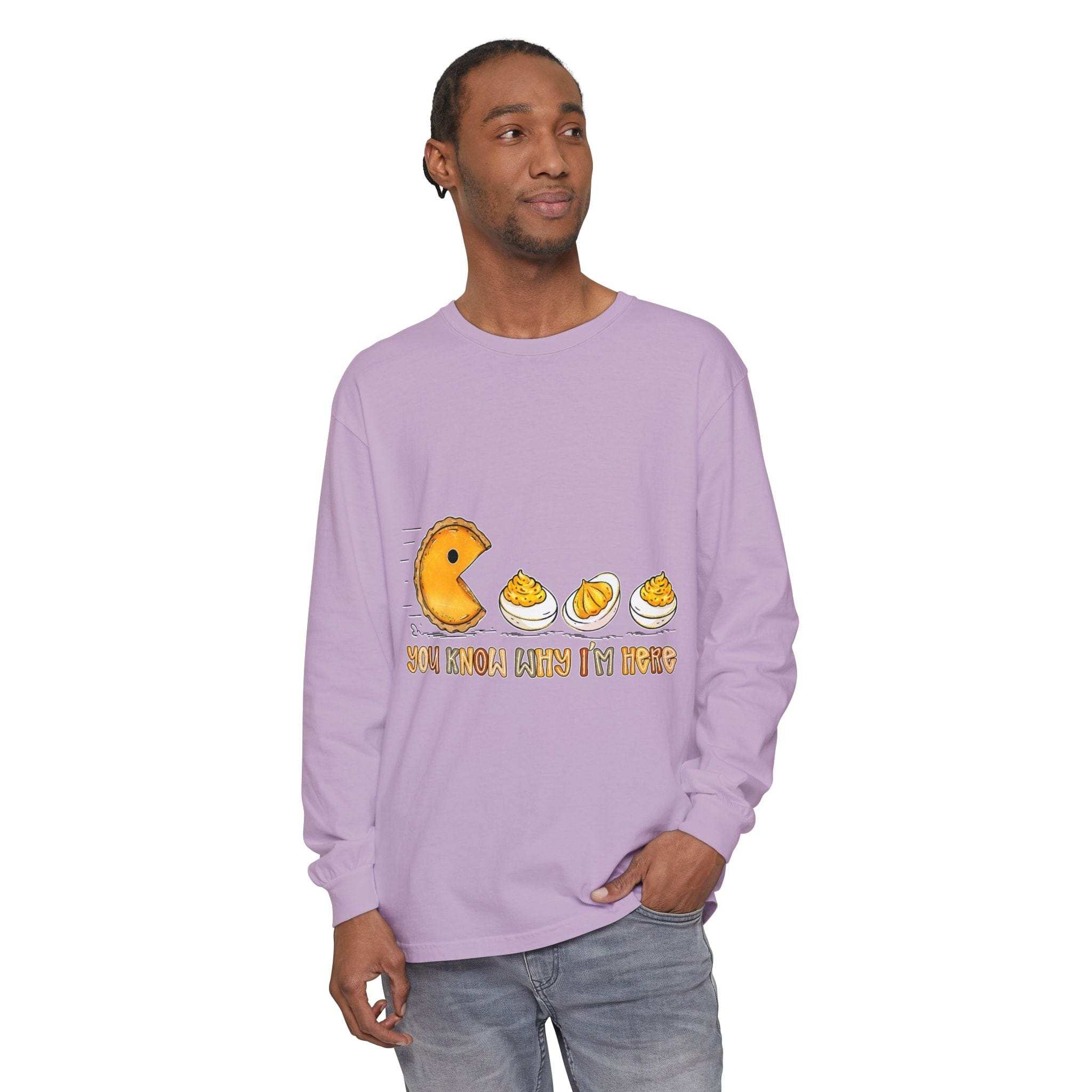 Long Sleeve T-Shirt - You Know Why Im Here Deviled Eggs