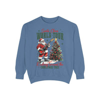 Rocking Santa Sweatshirt - Festive Holiday Christmas Apparel, cozy tee