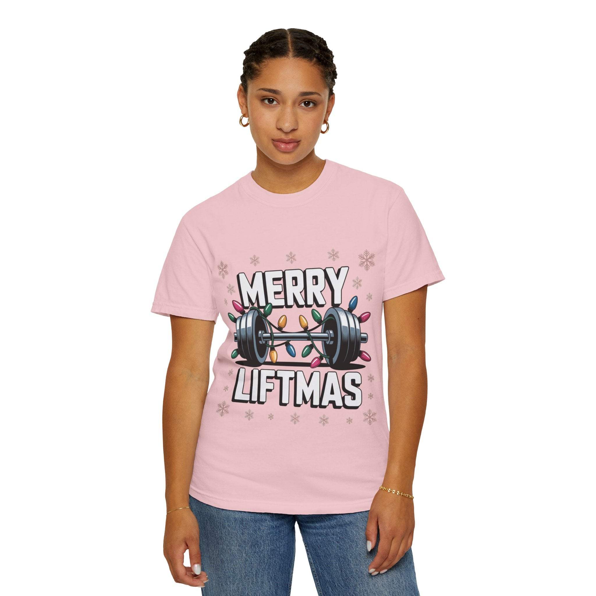 Christmas Workout T-shirt - Merry Liftmas Design