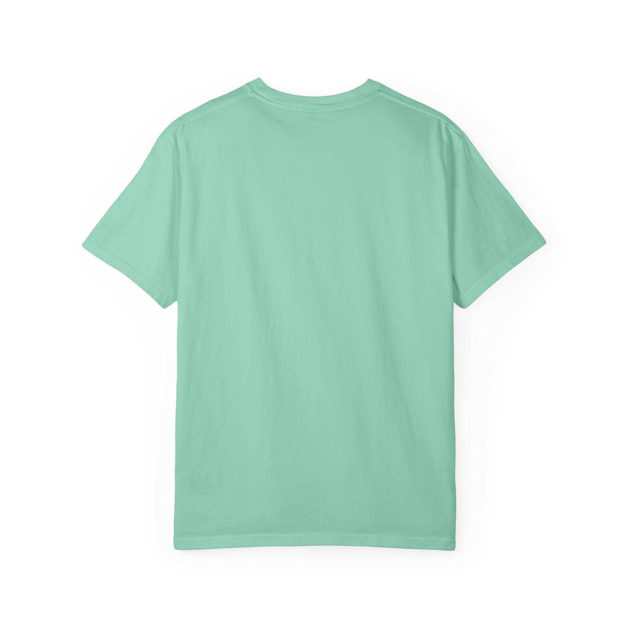 Christmas Lights Are My Favorite Color T-shirt in soft garment-dyed cotton with relaxed fit and holiday graphic text