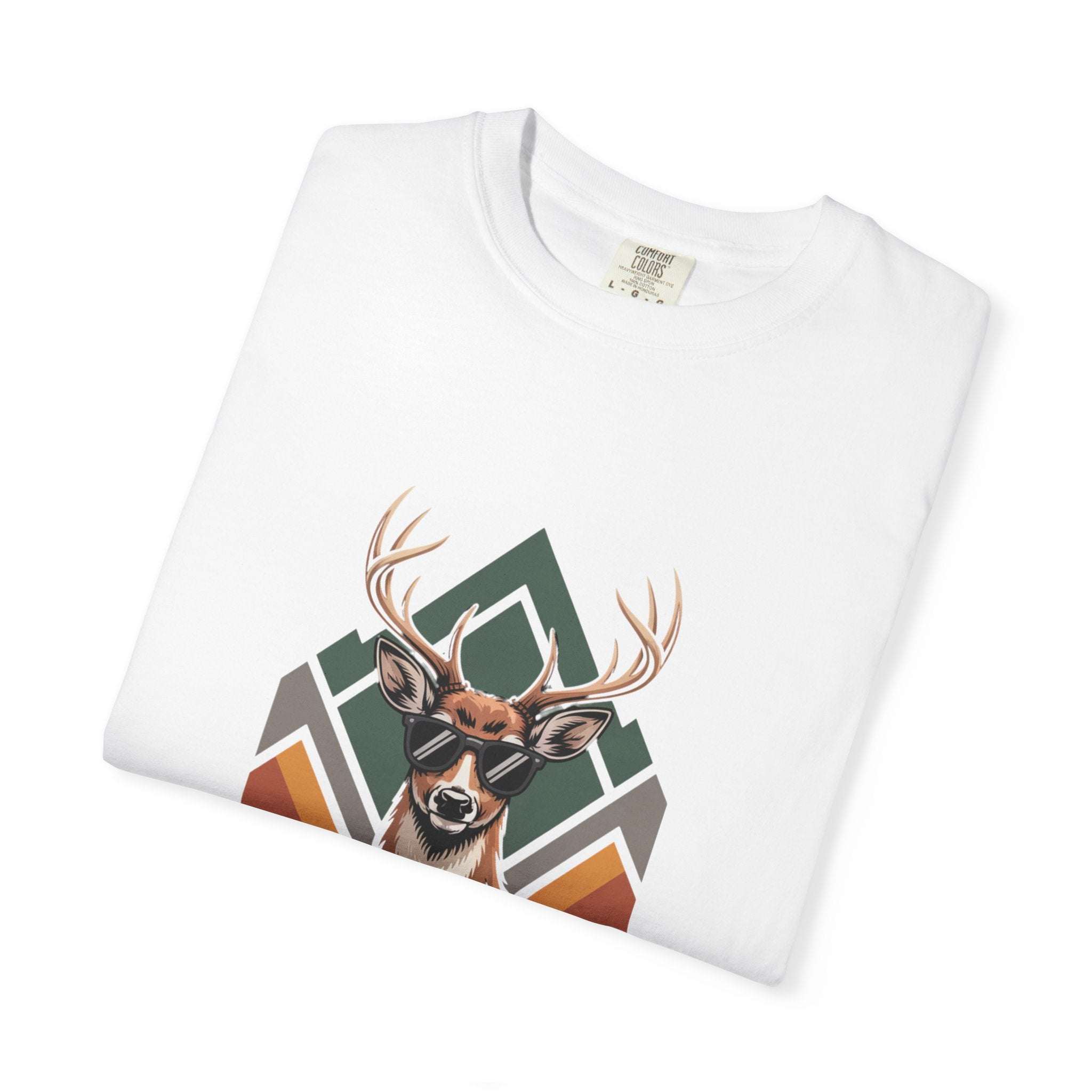Bruh Deer T-Shirt with funny deer graphic and relaxed fit on soft, washed heavyweight fabric