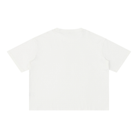 Mineral wash boxy cotton t-shirt with oversized drop shoulder and cropped fit in vintage faded style