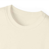 White Christmas Dancing Skeletons t-shirt by Printify, festive design perfect for holiday celebrations