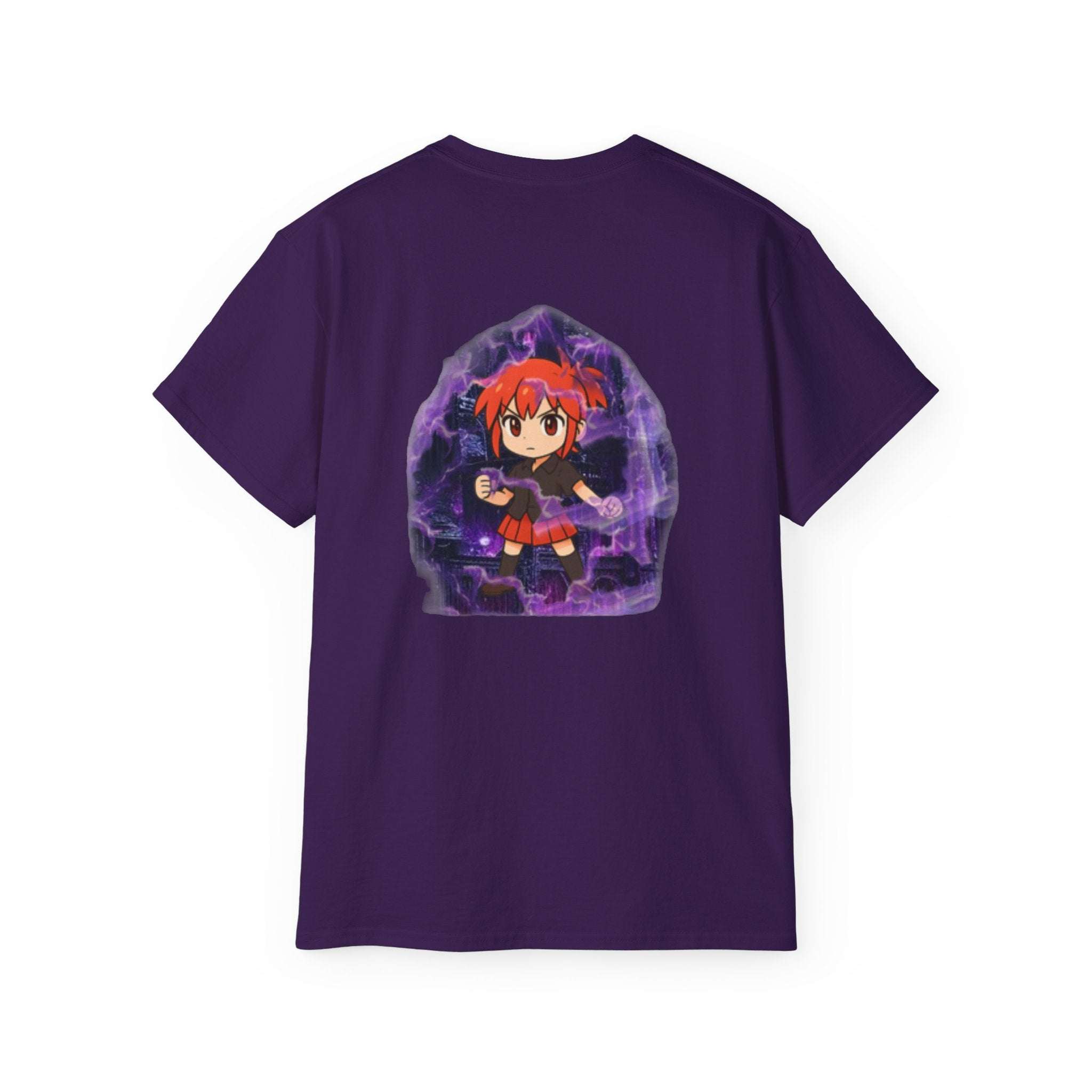 Anime Purple Power Girl Unisex T-shirt