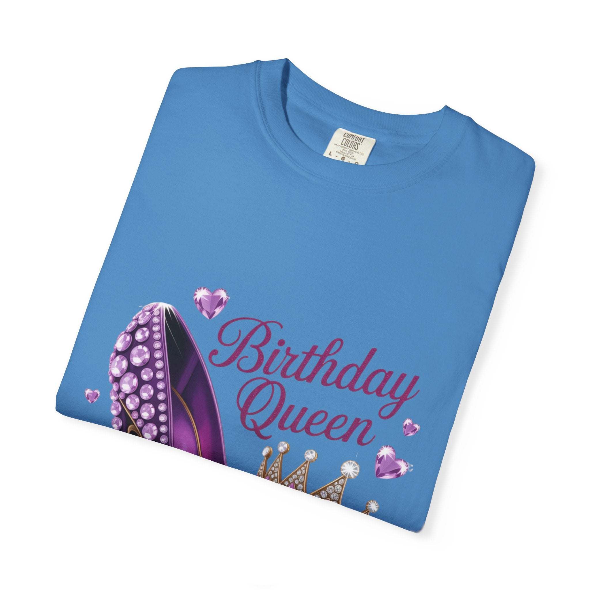Birthday Queen High Heel T-Shirt - Fun Graphic Tee