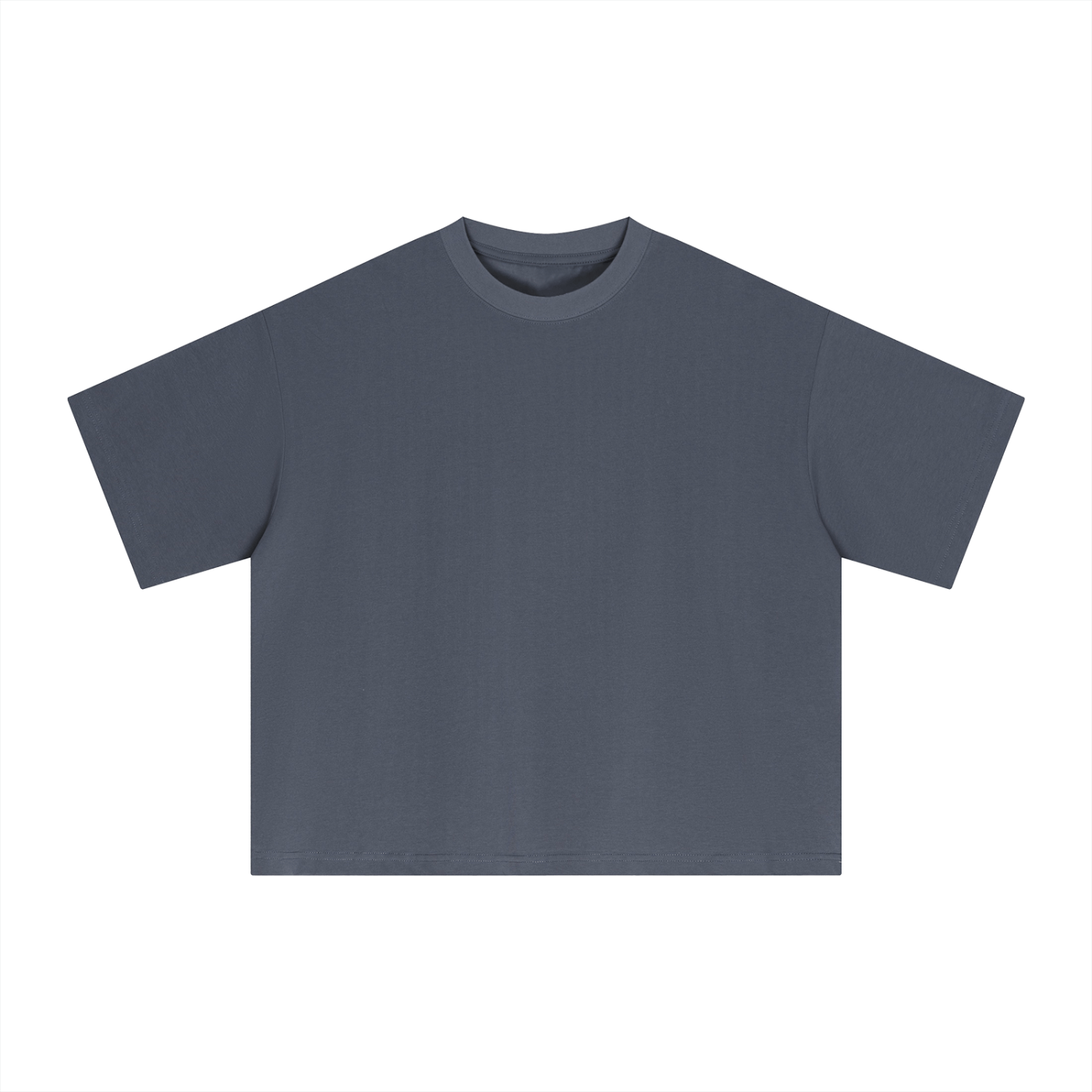 Essential Sorona Boxy T-Shirt unisex charcoal gray cotton blend short sleeve casual top